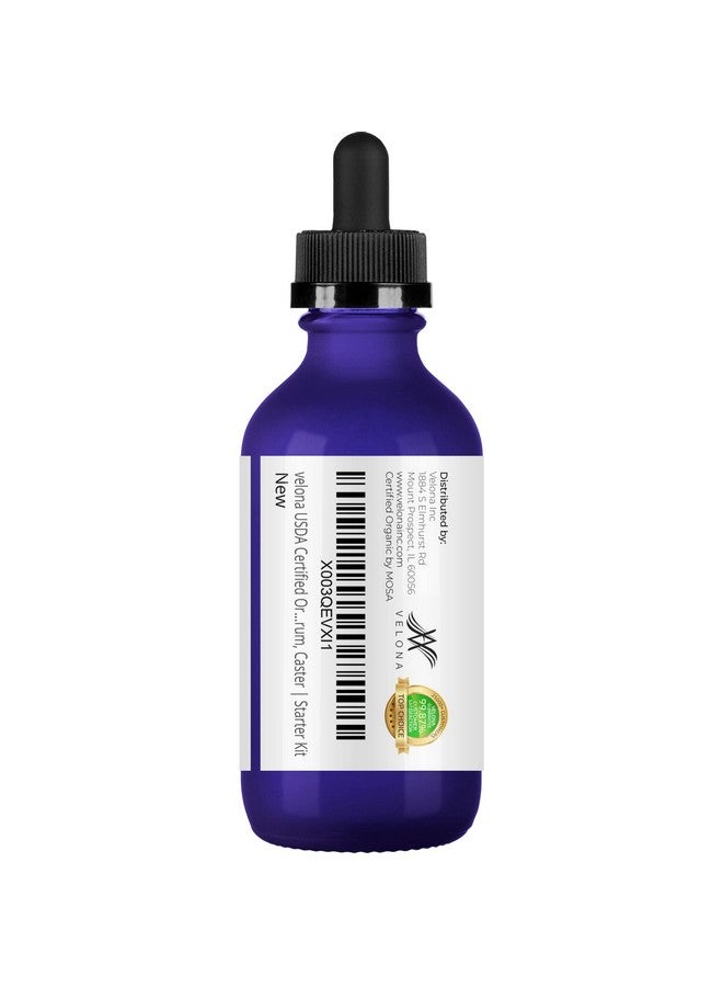 velona Usda Certified Organic Castor Oil2 Oz Stimulate Growth Eyelashes Eyebrows Hair Cold Pressed Natural Oil Usp Grade Hexane Free Lash Boost Serum Caster Starter Kit… - Image 5