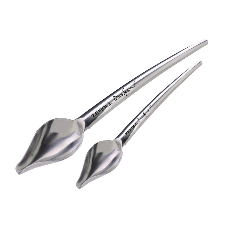 Zeroll Deco Stainless Steel Spoon Set Silver 9Inch
