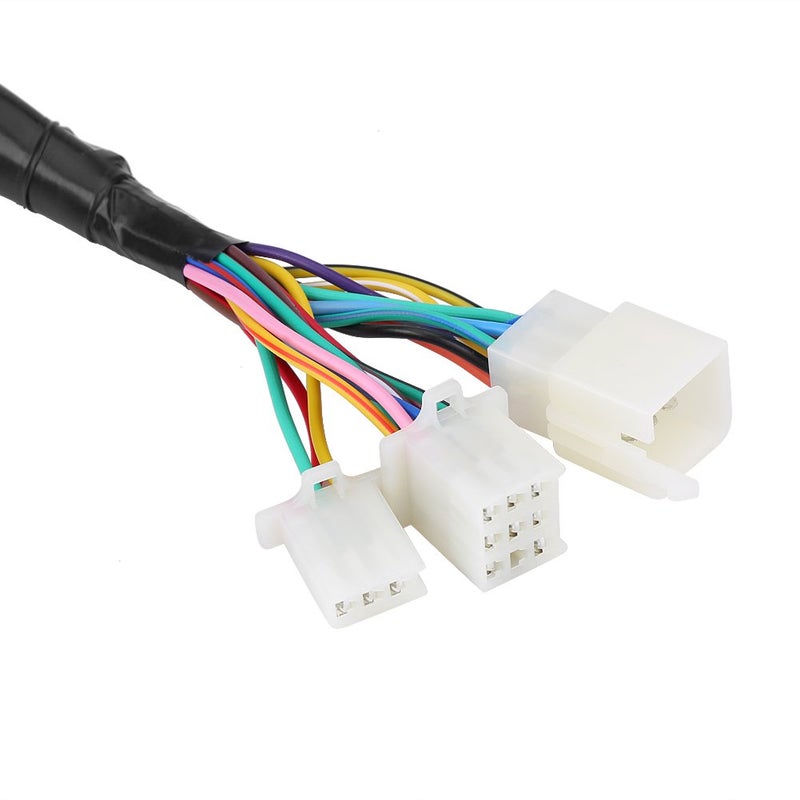 Aramox Motorcycle Speedometer,Universal Motorcycle Digital Colorful LCD Speedometer Odometer Tachometer W/Speed Sensor - Image 2