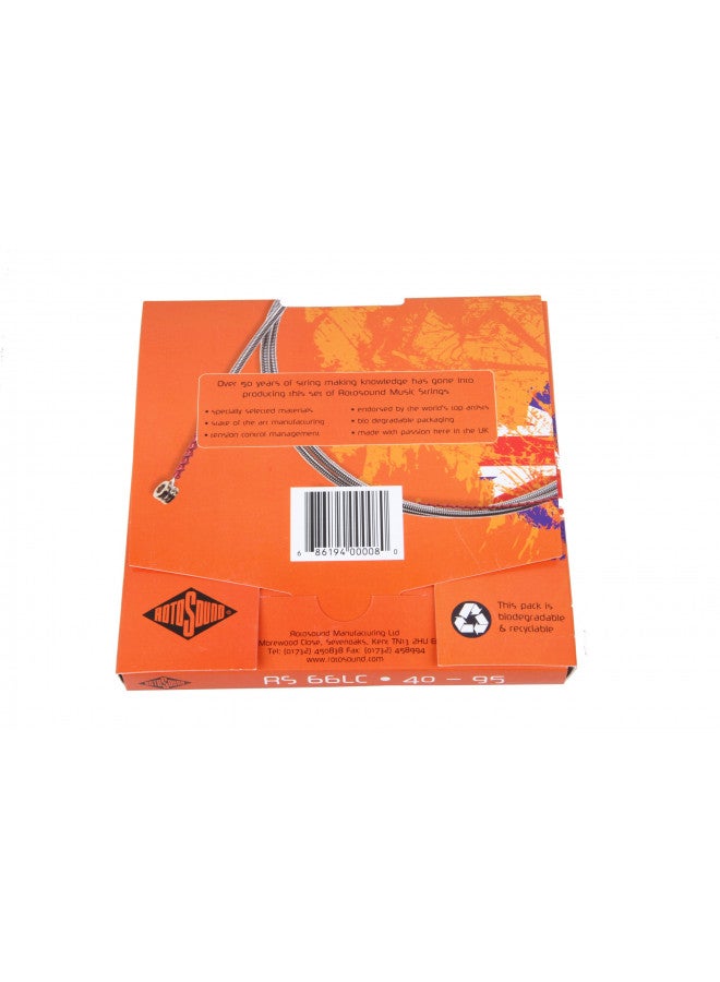 Rotosound RS66LC Swing Bass 66 Stainless Steel Bass Guitar Strings ((40 60 75 95)