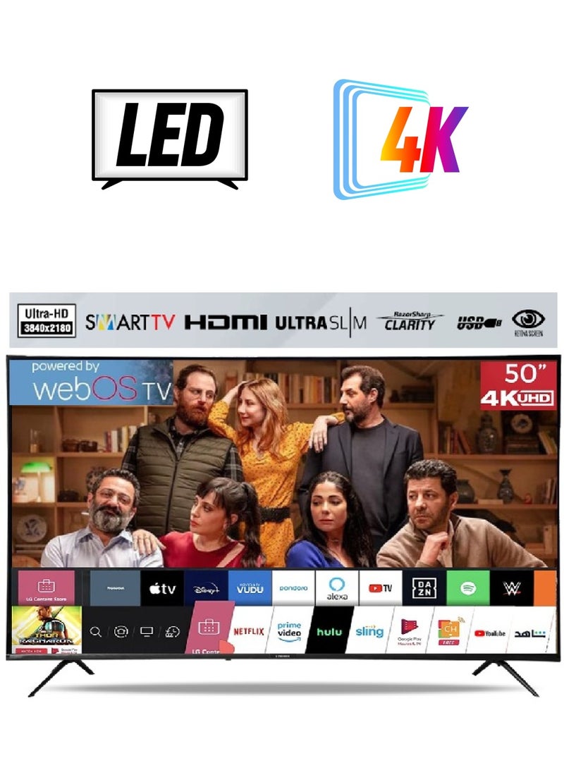Toshiro Toshiro 50 Inch 4K UHD Smart TV with WebOS Operating System with Magic Remote, Built-in Wi-Fi, Smart Apps, 2024 Model - TRO50MEU4STN2  - Image 1