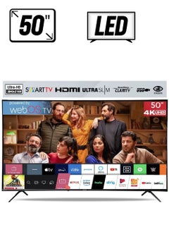 توشيرو تلفزيون توشيرو الذكي 50 بوصة بدقة 4K UHD مع نظام تشغيل WebOS مع جهاز تحكم سحري، واي فاي مدمج، تطبيقات ذكية، موديل 2024 - TRO50MEU4STN2  - Image 1