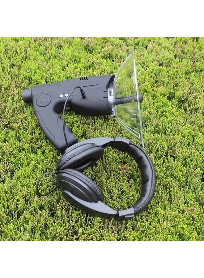 8X Zoom Digital Audio Amplifier Recorder Telescope With Headphones Black - Image 5