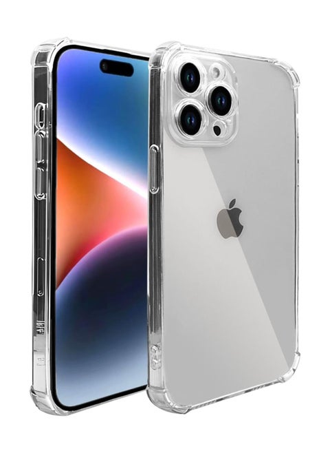 Crystal Clear Case for iPhone 16 Pro Max, [Not Yellowing] [Camera Protection] Transparent Shockproof Protective Phone Case Soft Silicone Slim Cover, Transparente