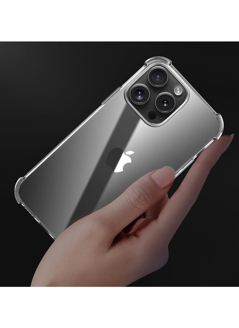Generic - Crystal Clear Case for iPhone 16 Pro Max, [Not Yellowing] [Camera Protection] Transparent Shockproof Protective Phone Case Soft Silicone Slim Cover, Transparente - Image 1