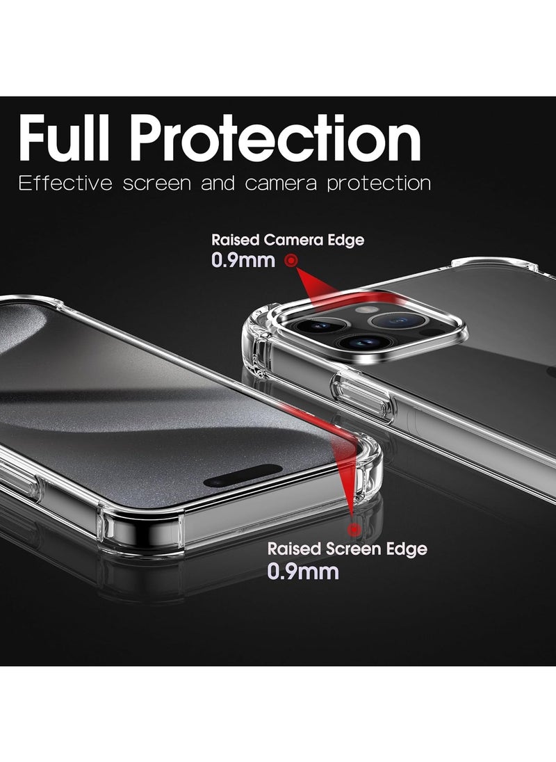Generic - Crystal Clear Case for iPhone 16 Pro Max, [Not Yellowing] [Camera Protection] Transparent Shockproof Protective Phone Case Soft Silicone Slim Cover, Transparente - Image 1