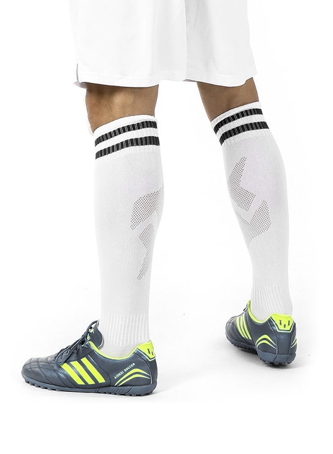 Two-Stripe Long-Calf Training Football Socks, 2 Pairs for Adult - Image 2