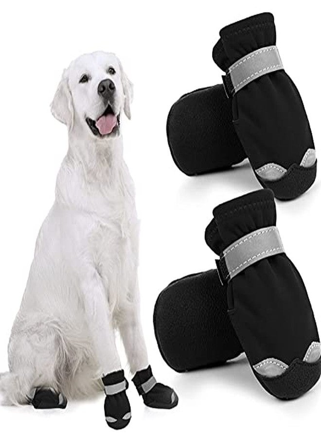 PETANGEL Dog Shoes for Small, Medium and Large Dogs | Winter Snow Waterproof Paw Protector | Pet Booties with Reflective Straps and Non-Slip Sole | Soft & Lightweight Dog Footwear (Size: 7) - Image 1