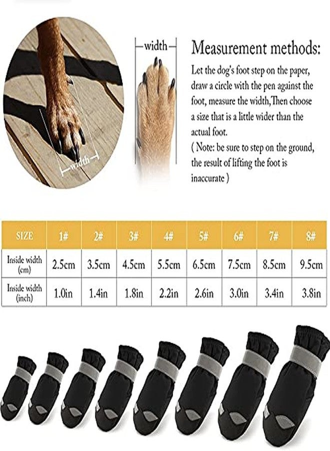 PETANGEL Dog Shoes for Small, Medium and Large Dogs | Winter Snow Waterproof Paw Protector | Pet Booties with Reflective Straps and Non-Slip Sole | Soft & Lightweight Dog Footwear (Size: 7) - Image 5