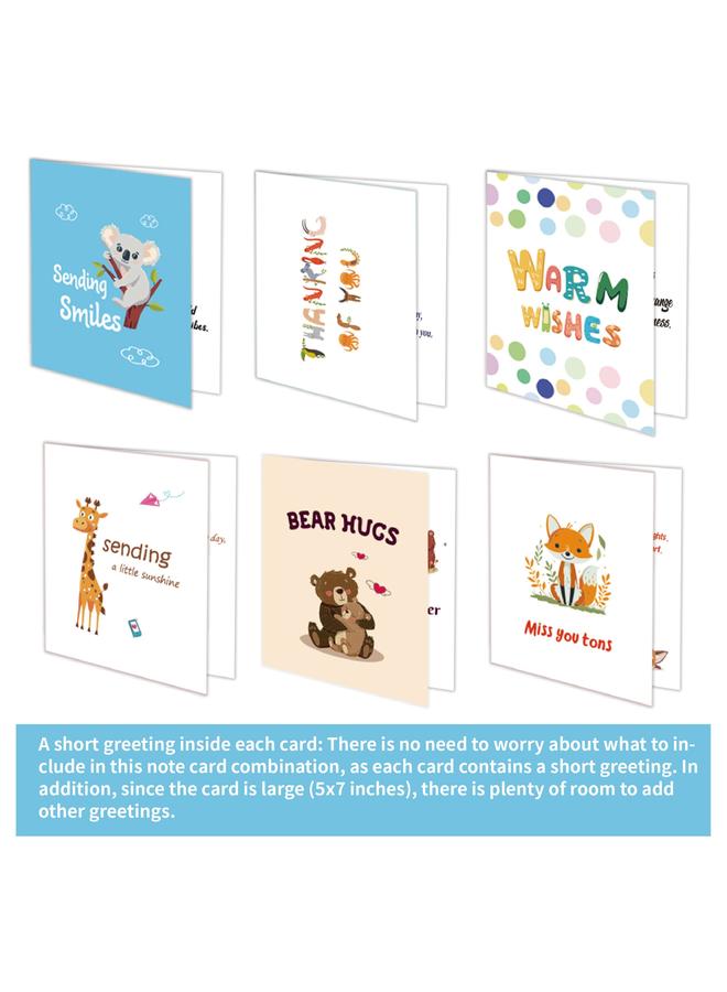 Bluejw New 60 Pieces Miss Card Encouragement Card Friendship Card With Greeting Color Envelope Thank You Card - Image 4