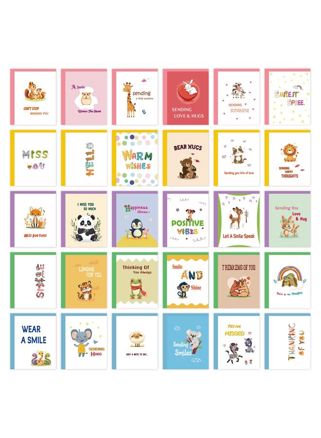 Bluejw New 60 Pieces Miss Card Encouragement Card Friendship Card With Greeting Color Envelope Thank You Card - Image 2