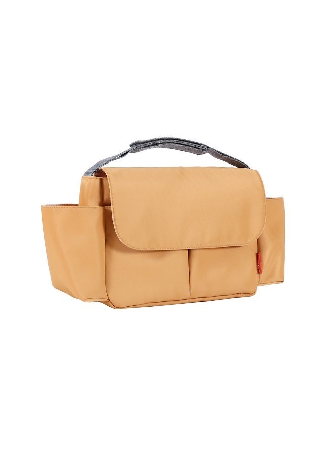 insular 2 Pack Baby Diaper Bags, Large-Capacity Baby Changing Tote Bag with Pacifier Case, Multifunctional Waterproof Diaper Changing Backpacks, Mummy's Stroller Organizer, Travel Backpack Set for Mothers & Fathers Travel (Yellow) - Image 3