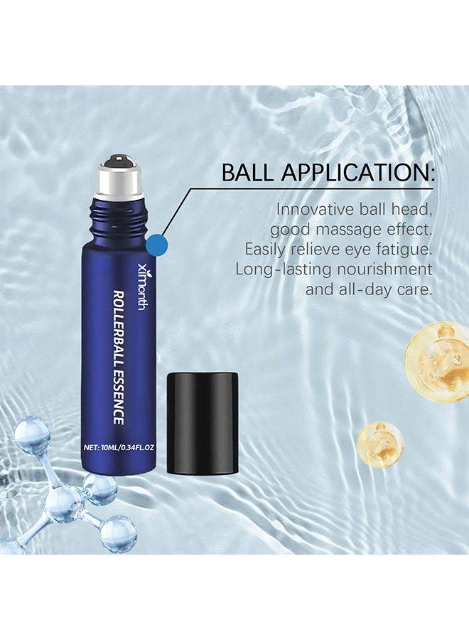 سيمونث جوهر رولربول، سيروم عيون برولر بالريتينول مع فيتامين C، جوهر للعيون تحت القسم، لمعالجة الهالات السوداء، الانتفاخات، والعناية بمقاومة التجاعيد، جوهر مرطب للعيون للنعومة والإشراقة 10 مل - Image 4