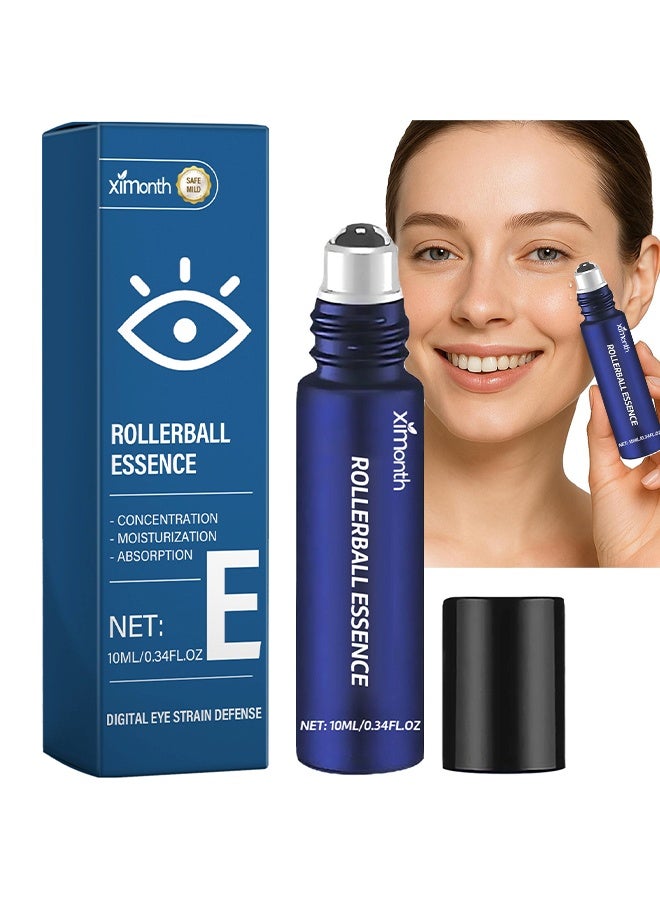 سيمونث جوهر رولربول، سيروم عيون برولر بالريتينول مع فيتامين C، جوهر للعيون تحت القسم، لمعالجة الهالات السوداء، الانتفاخات، والعناية بمقاومة التجاعيد، جوهر مرطب للعيون للنعومة والإشراقة 10 مل - Image 1