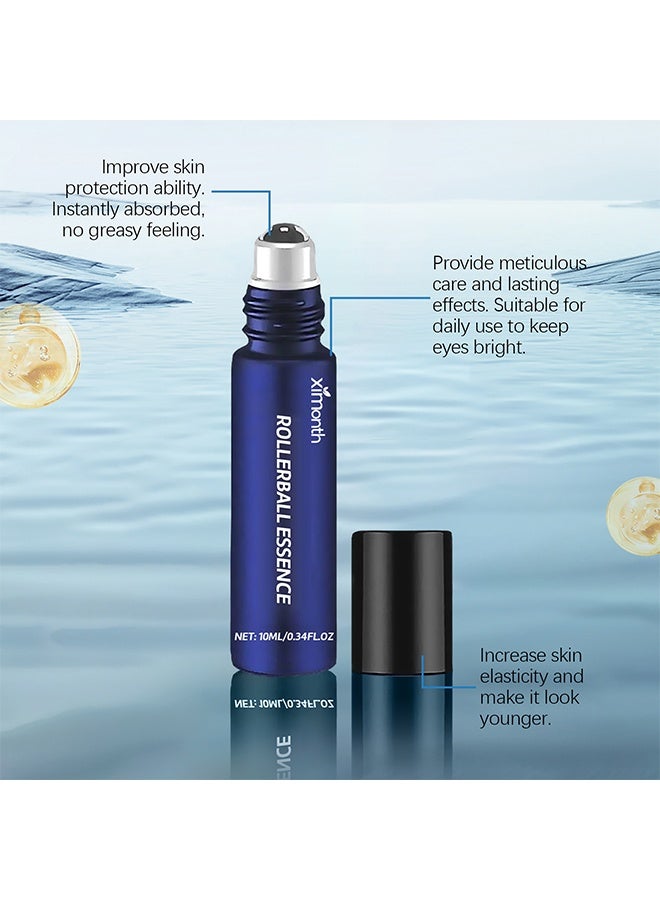 سيمونث جوهر رولربول، سيروم عيون برولر بالريتينول مع فيتامين C، جوهر للعيون تحت القسم، لمعالجة الهالات السوداء، الانتفاخات، والعناية بمقاومة التجاعيد، جوهر مرطب للعيون للنعومة والإشراقة 10 مل - Image 3