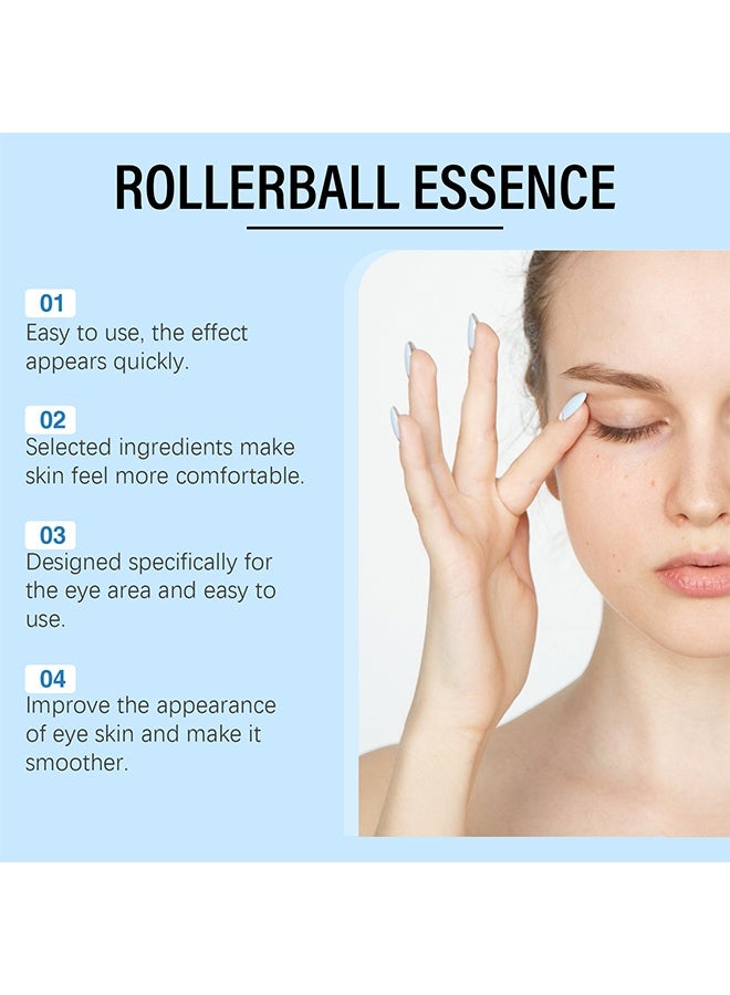 سيمونث جوهر رولربول، سيروم عيون برولر بالريتينول مع فيتامين C، جوهر للعيون تحت القسم، لمعالجة الهالات السوداء، الانتفاخات، والعناية بمقاومة التجاعيد، جوهر مرطب للعيون للنعومة والإشراقة 10 مل - Image 5