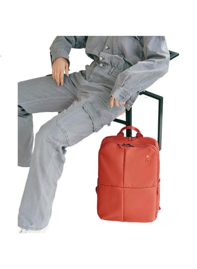 Echolac Couple'S Laptop Backpack, Fashionable Trendy Backpack, Travel Simple Casual Women'S Schoolbag, Orange, 16-Inch, Ckp602 - Image 3