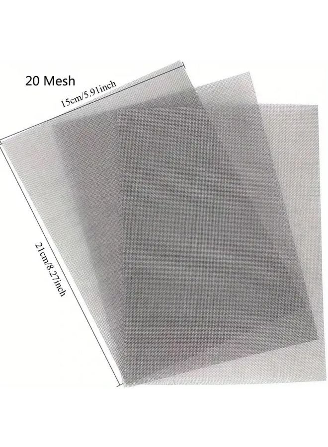 5Pcs Stainless Steel 20 Mesh Aquarium Filter Screen 15x21cm Heavy Duty Woven Wire - Image 3