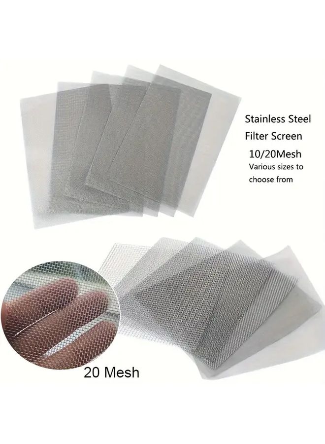 5Pcs Stainless Steel 20 Mesh Aquarium Filter Screen 15x21cm Heavy Duty Woven Wire - Image 2