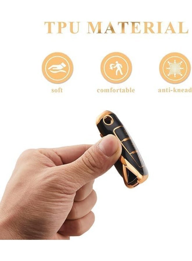UShop 3-button car key cover compatible with Hyundai i10, i20, i30 Coupe, iX20, ix25, iX35, ix45, Kona, Santa Fe, Accent, Elantra; TPU by Yoshop - Image 3