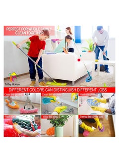 Y&D Dust Sock Cleaning Slippers,Mop Slippers for Floor Cleaning, Microfiber Mop Covers Hair Cleaner Foot Socks Caps, Multi-Function Shoe Covers(5 Pairs)  - Image 3