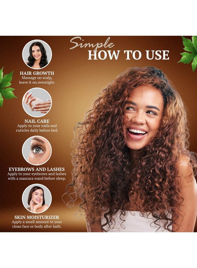 فيورا ناتشيورالز زيت الخروع العضوي، معصور على البارد، غير مكرر، في زجاجة زجاجية | لنمو الشعر، والبشرة، وتغليف زيت الخروع، والرموش، والحواجب | معتمد من وزارة الزراعة الأمريكية، زيت خروع عضوي نقي ١٠٠٪ | خالٍ من الهكسين | ١٦ أونصة مع مضخة - Image 3