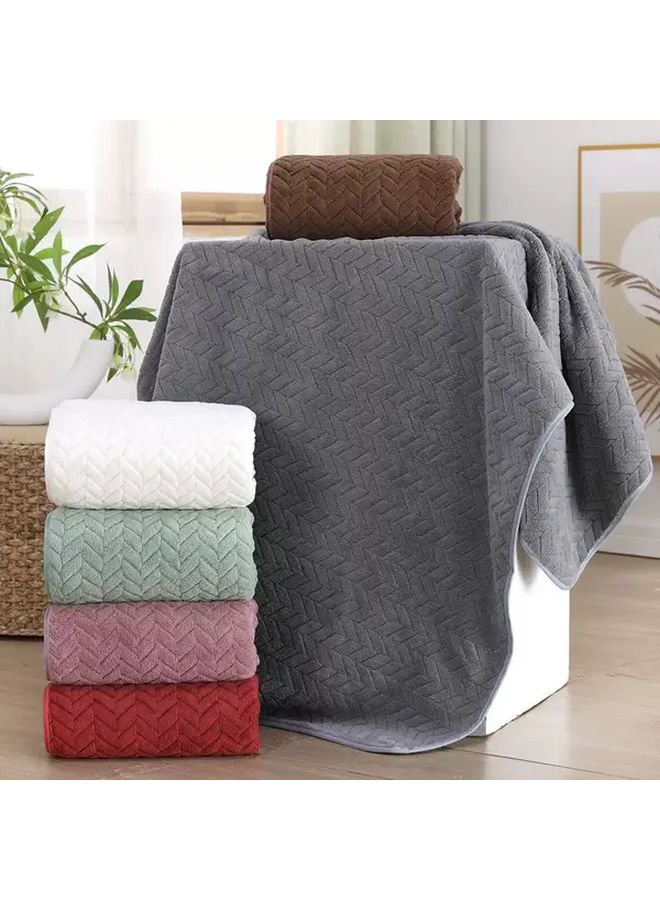 Extra Large Bath Towel 27 56x55 12 Inch Microfiber Highly Absorbent Soft Comfortable Purple Wheat Ear Pattern For Bathroom Shower Hotel Sauna Multi Scene Use - Image 4