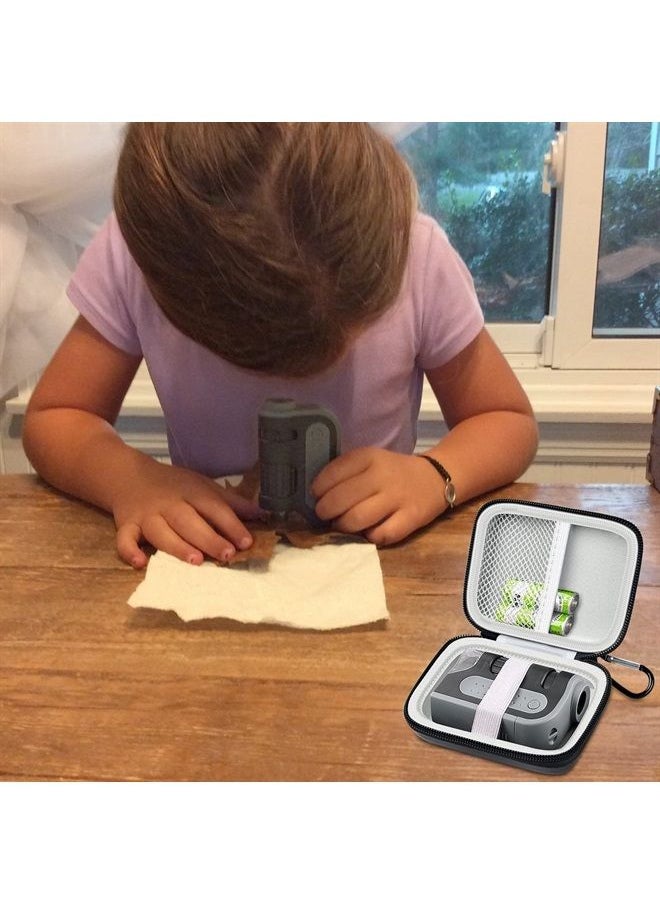 Case Compatible with Carson MicroBrite Plus 60x-120x LED Lighted Pocket Microscope, Carry Storage Holder for Kids Microscope - Box Only
