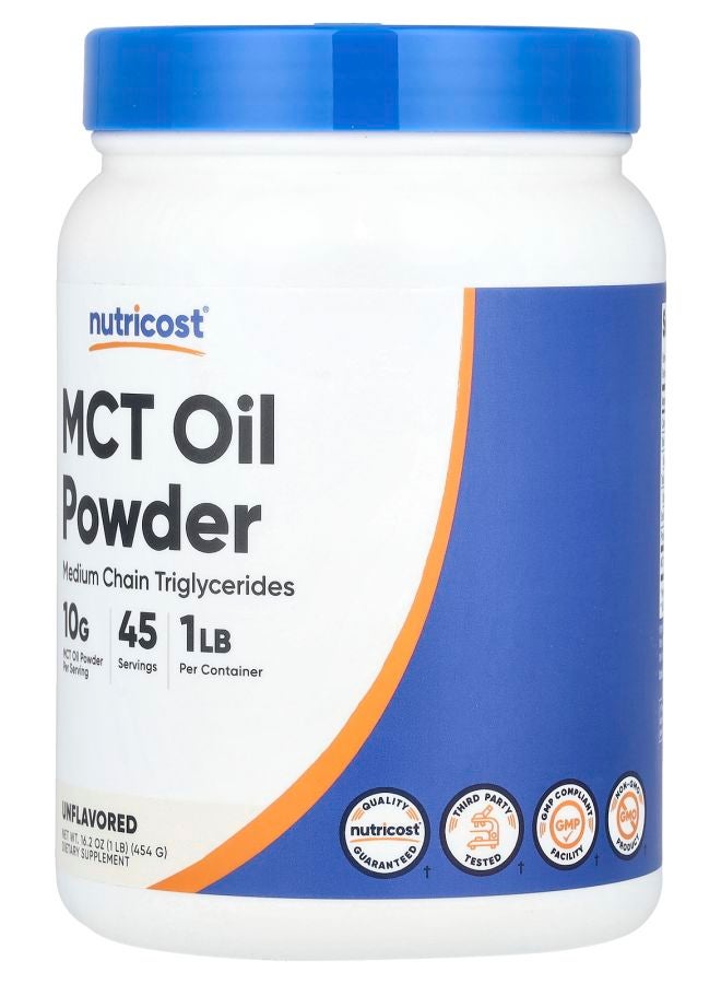 Nutricost MCT Oil Powder Unflavored 16.2 oz (454 g) - Image 2