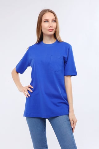 Çamdalı Work Dresses O Neck Saks Blue Short Sleeve Single Jersey Work T-Shirt - O Neck T-Shirt - pzsku/ZE178E1A6400674120DCBZ/45/_/1730521150/b3874753-ce69-462c-8aff-add4fb29325f