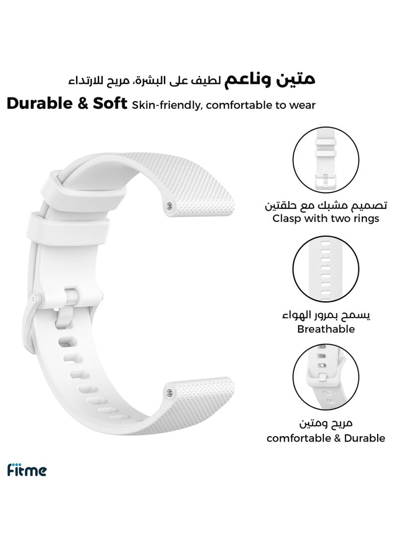 FITME Classic Silicone Band For SoundPEATS Watch PRO 1 / Watch 2 / Watch 4 Watches (22 mm)  - Image 2