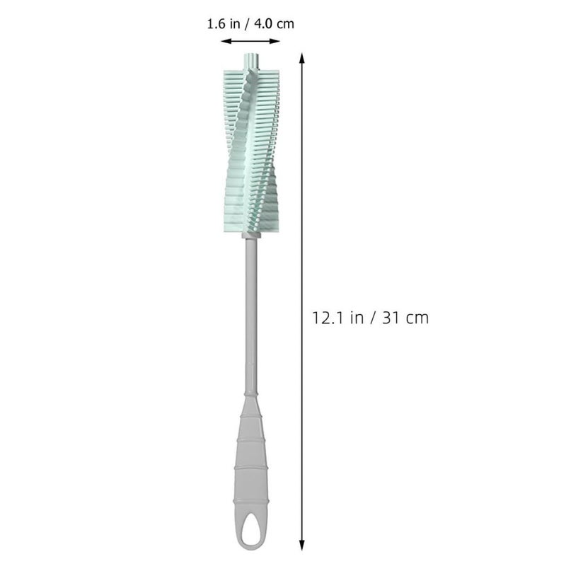 360 Rotatable Pacifier Brush and Bottle Brush Set Long Handle for Newborns Baby Nipple Cleaning - Image 3