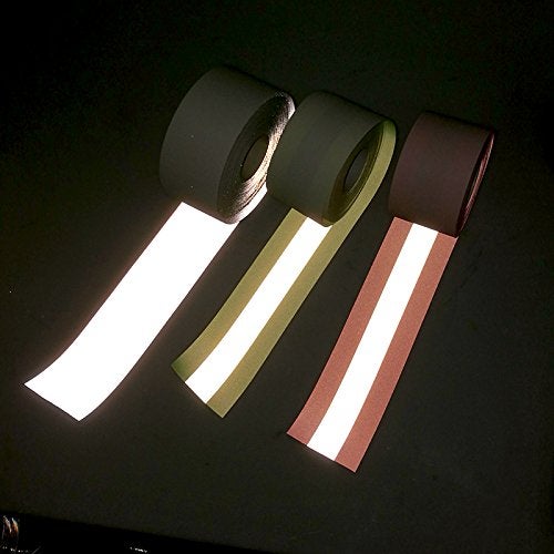 JINBING 2" x 16' High Visibility Fluorescent Yellow Reflective Flame Fire Retardant FR Fabric Tape Sew on - Image 5