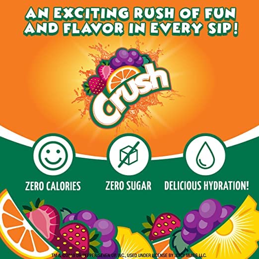 Crush, Summer Variety, Liquid Water Enhancer – New, Better Taste! (4 Bottles, Makes 96 Flavored Water Drinks) – Sugar Free, Zero Calorie - Image 2