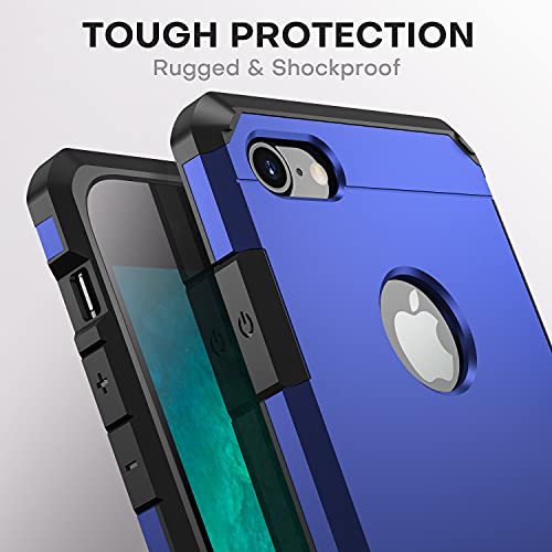 ImpactStrong for iPhone 7 Case/iPhone 8 Case, Heavy Duty Dual Layer Protection Cover (Navy Blue) - Image 4