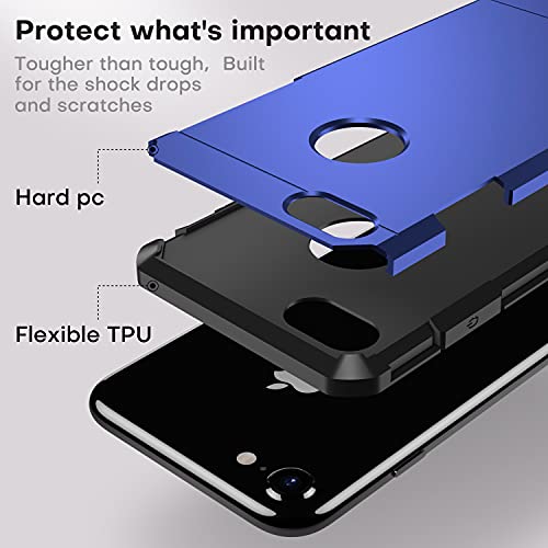 ImpactStrong for iPhone 7 Case/iPhone 8 Case, Heavy Duty Dual Layer Protection Cover (Navy Blue) - Image 5