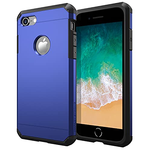 ImpactStrong for iPhone 7 Case/iPhone 8 Case, Heavy Duty Dual Layer Protection Cover (Navy Blue) - Image 1