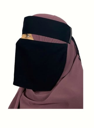 PERFECTORY Premium 1 Layer Short Chiffon Niqab with Back Tying Cord, Breathable Face Veil - pzsku/ZE17934C0C8F09C0257B4Z/45/1746218407/8322d842-66f3-4a58-b2dd-dafcb87f2a11