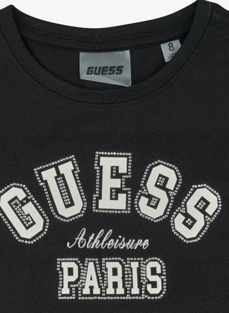 GUESS Youth Graphic Crew Neck T-Shirt - Image 3
