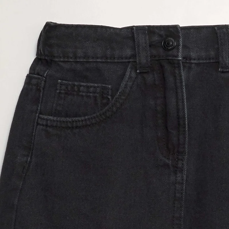 Kiabi Short Denim Skirt Grey