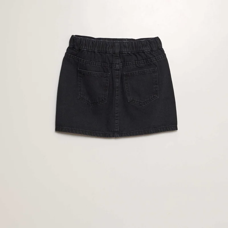 Kiabi Short Denim Skirt Grey