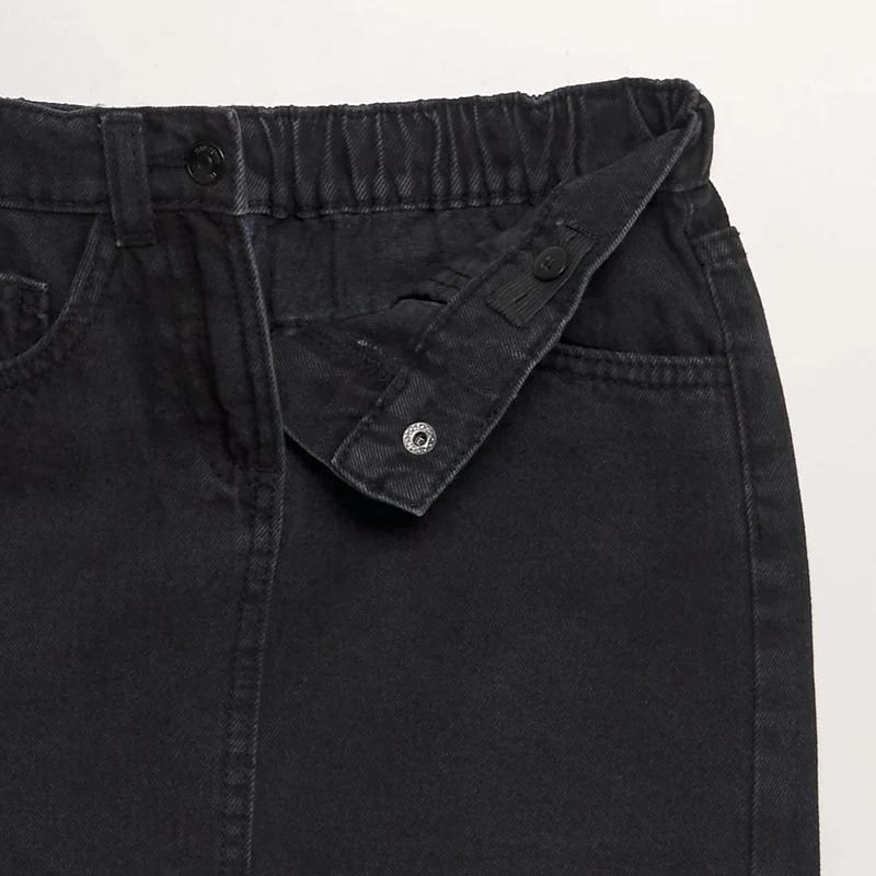 Kiabi Short Denim Skirt Grey