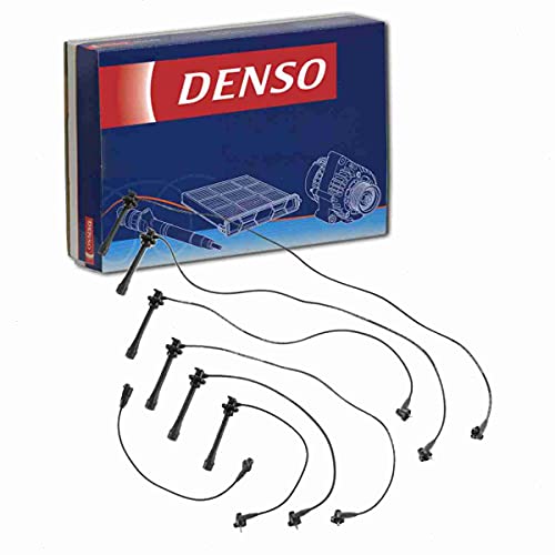 Sixity Auto DENSO Spark Plug Wire Set compatible with Toyota Land Cruiser 4.5L L6 1993-1997 - Image 1
