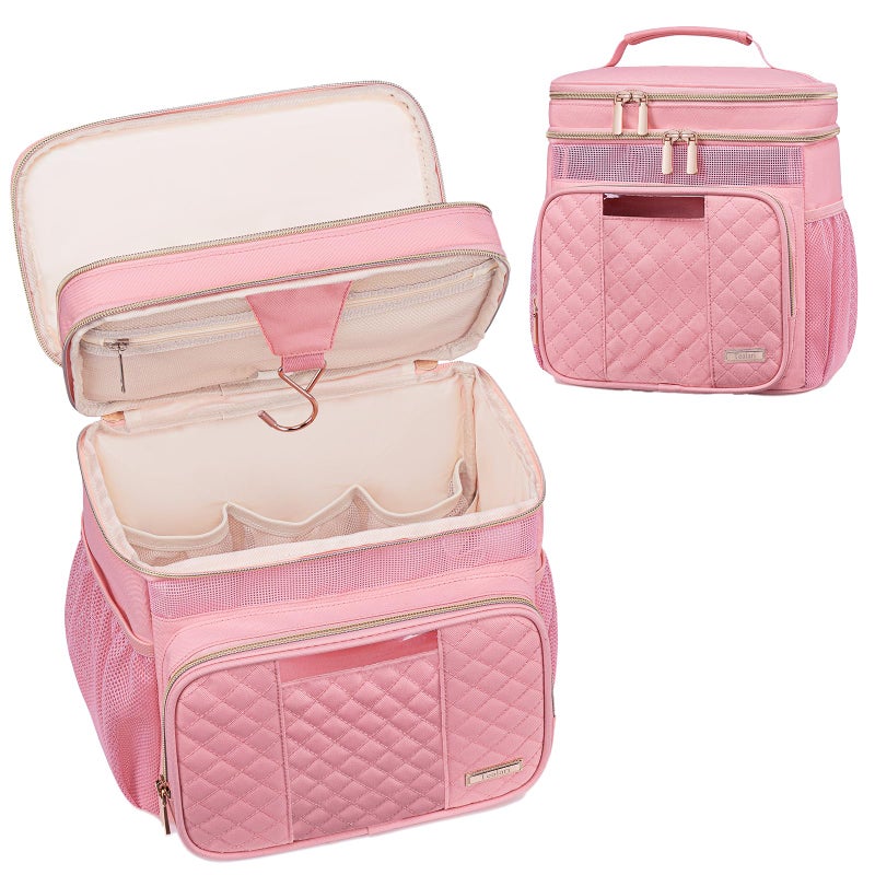Tealari Large Toiletry Bag for Women Men,Bathroom Bag,Water Resistant Shower Bag,Makeup Bag,Portable Shower Caddy for College Dorm,Hanging Travel Toiletry Bag with Transparent Waterproof Phone Pocket - Image 1