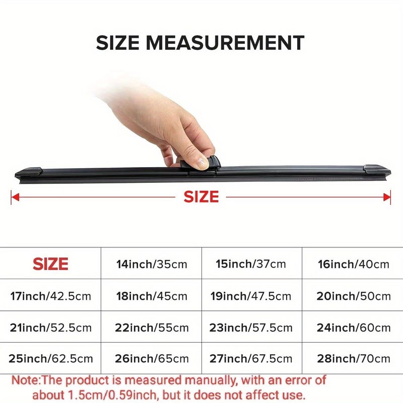 Wiper Blades For Skoda Octavia 2 Door Hatchback 2004 2011 24 19 16 Inches Natural Rubber - Image 2