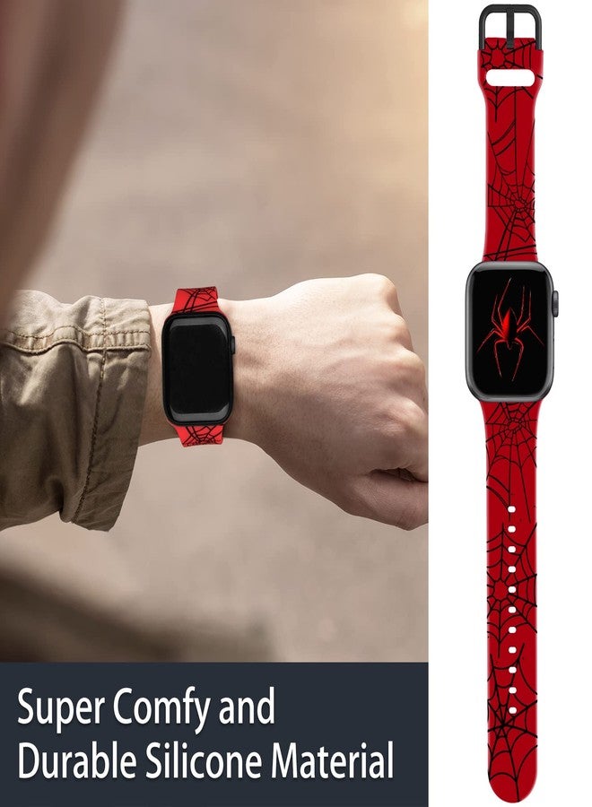 ACESTAR Double Sided Band Compatible with Apple Watch Band 38mm 40mm 41mm/42mm(Series 11 10), Spider Web Cartoon Soft Silicone Replacement for iWatch Series 11 10 9 8 7 6 5 4 3 2 1 SE - Image 4