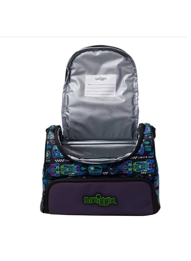 Smiggle Children's Double-Layer Insulated Lunch Bag with Cartoon Print, Student Lunchbox, Portable Large Capacity Food Carrier Bag - Image 2