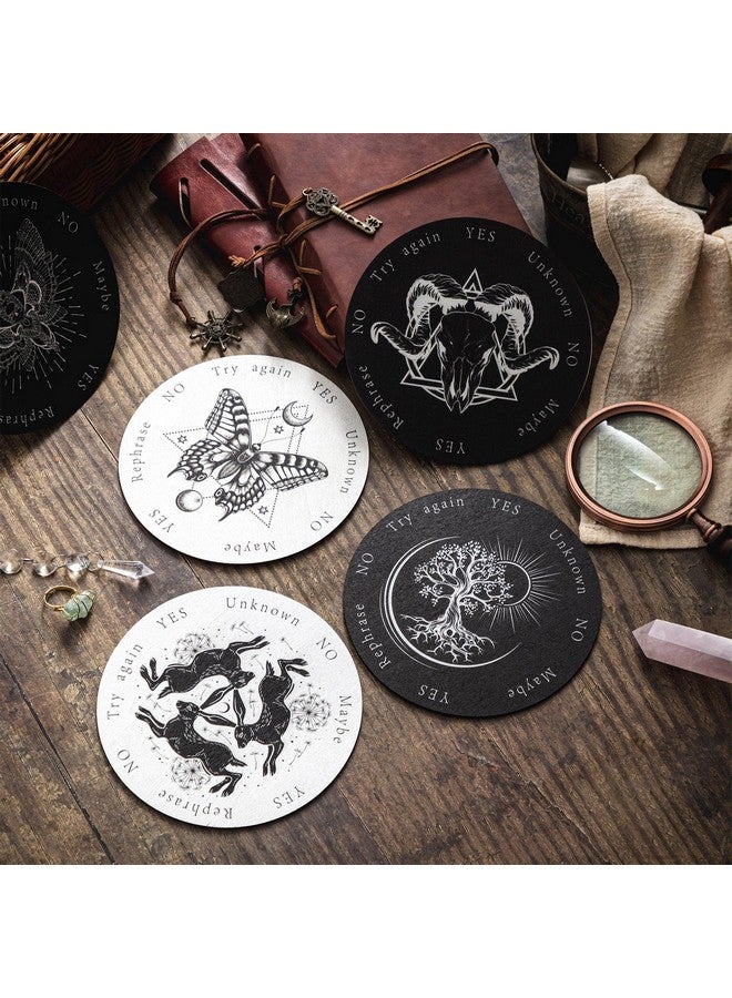Queekay 8 Pack Pendulum Board For Divination Dowsing Board Divination Metaphysical Message Witch Wooden Board Wiccan Decision Making Pendulum Kits For Beginners, 6 Inch (Classic Style) - Image 5