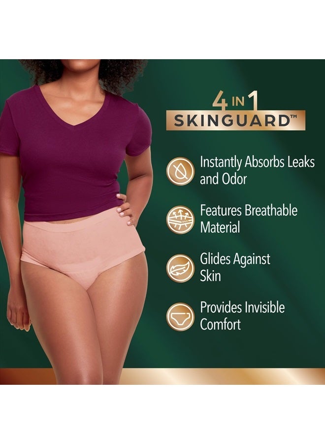 Depend Silhouette Adult Incontinence & Postpartum Bladder Leak Underwear for Women, Maximum Absorbency, Extra Large, Pink, 48 Count, Packaging May Vary  - Image 5