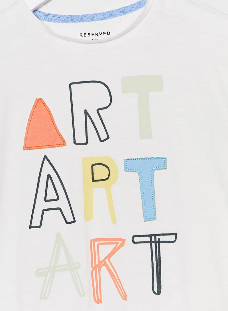 Reserved Kids Graphic T-Shirt for Men Best Price Oman - Main Image